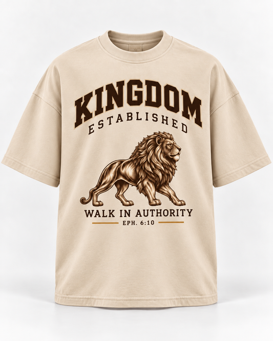 Walk in Authority Tee - Cream