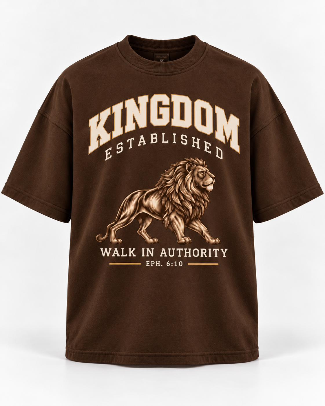 Walk in Authority Tee - Chocolate Brown