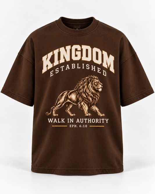 Walk in Authority Tee - Chocolate Brown