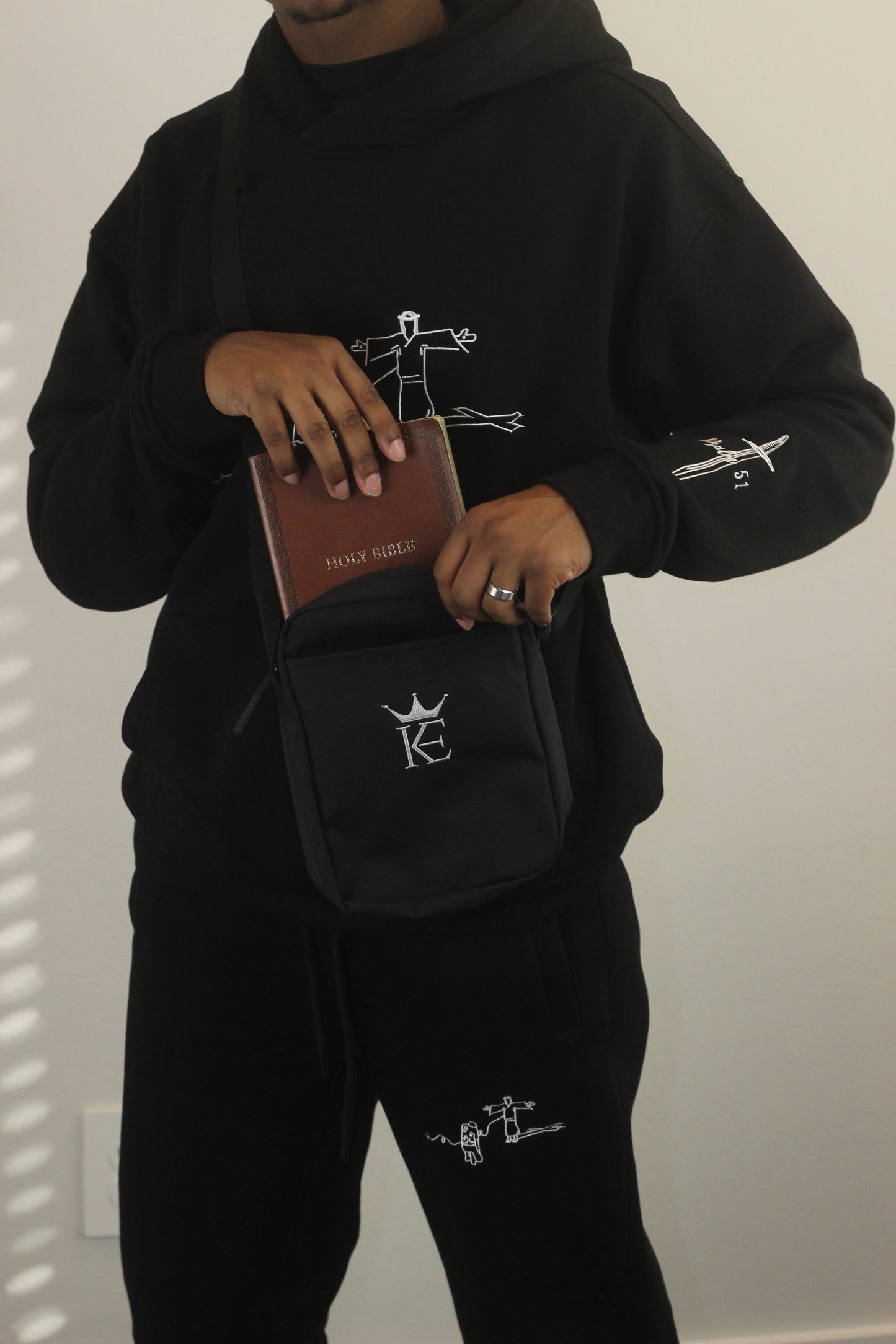 Black Psalms 51 Hoodie Set